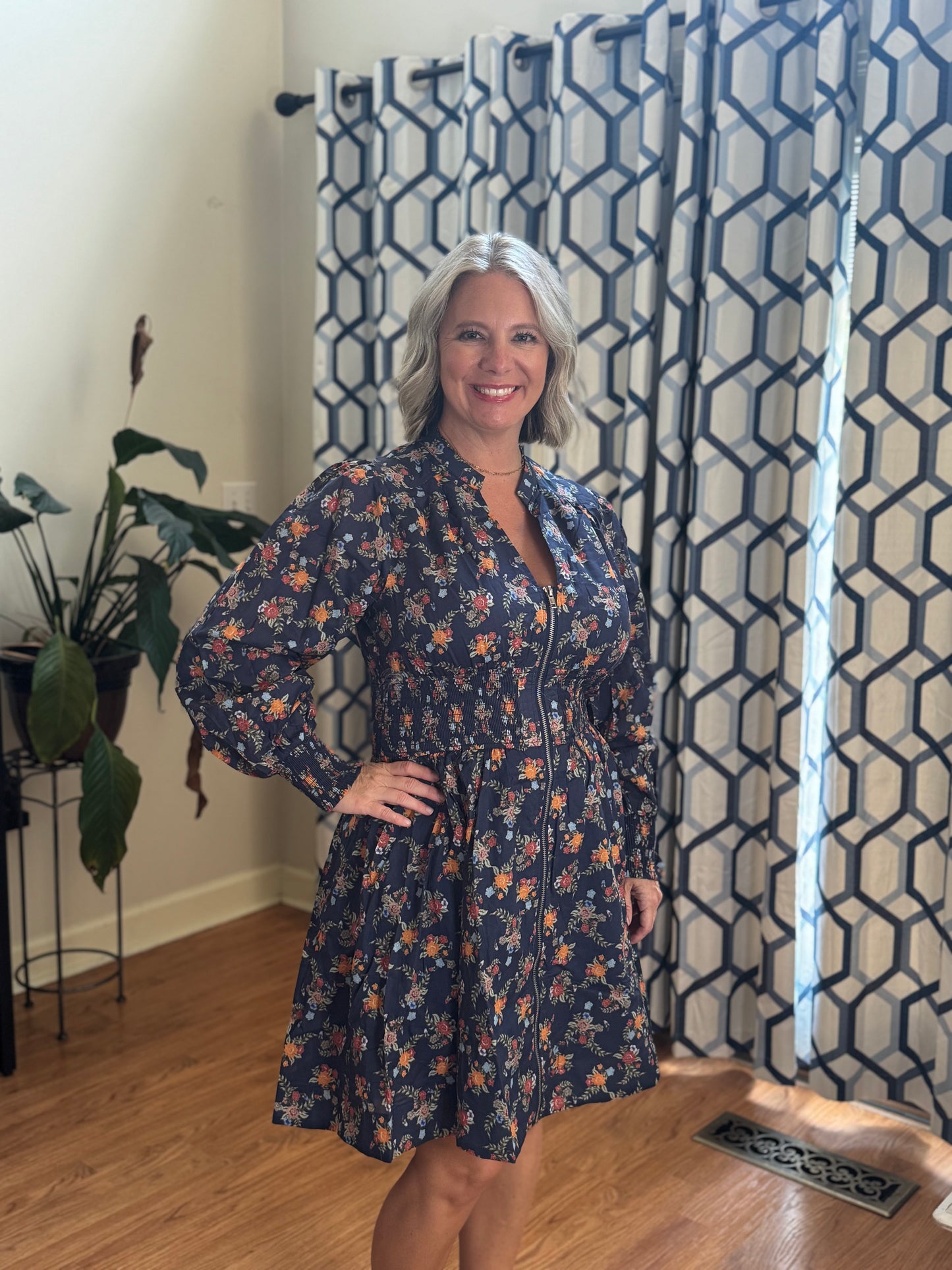 In Loom zippered floral dress