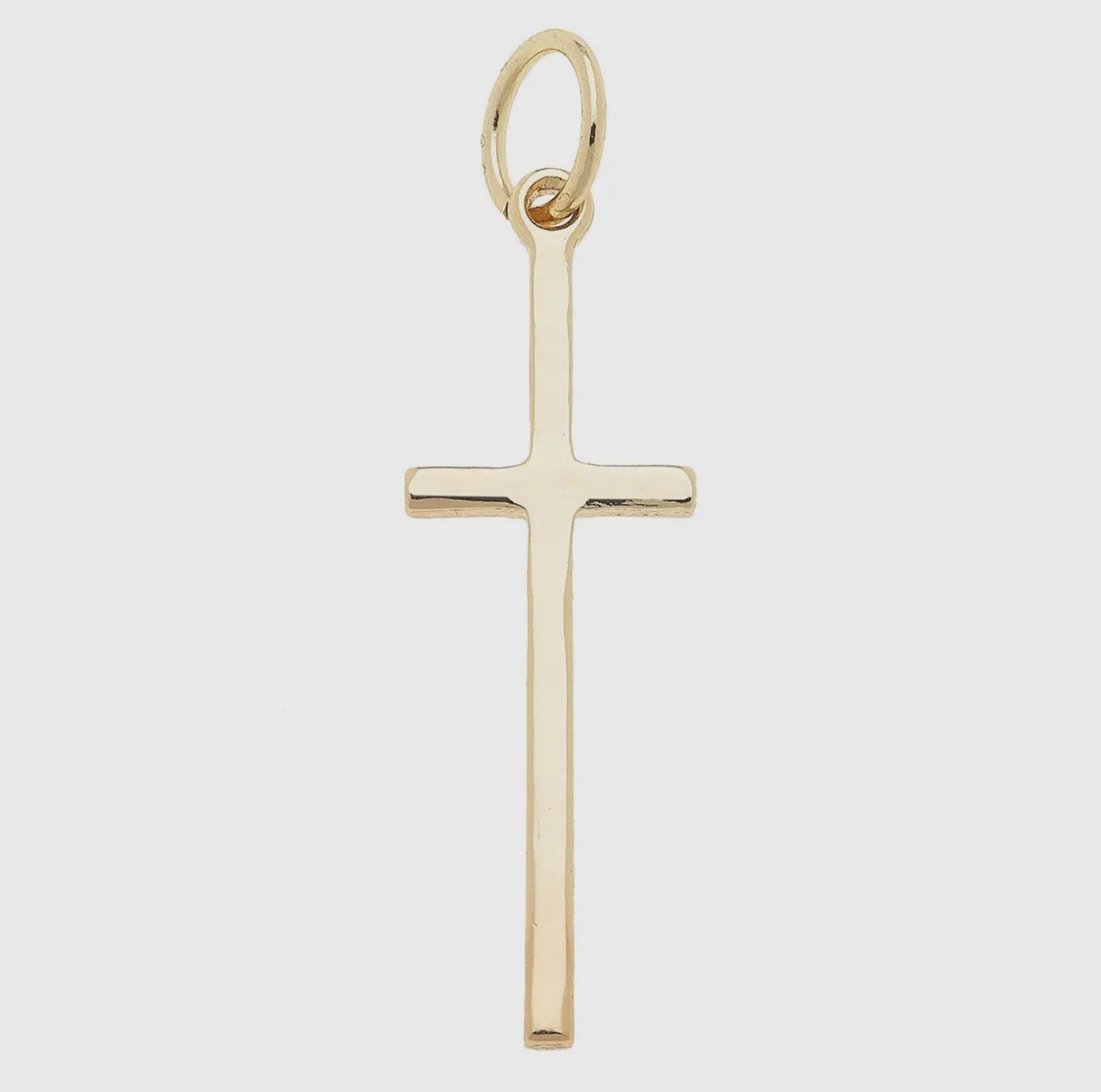 Shiny cross charm