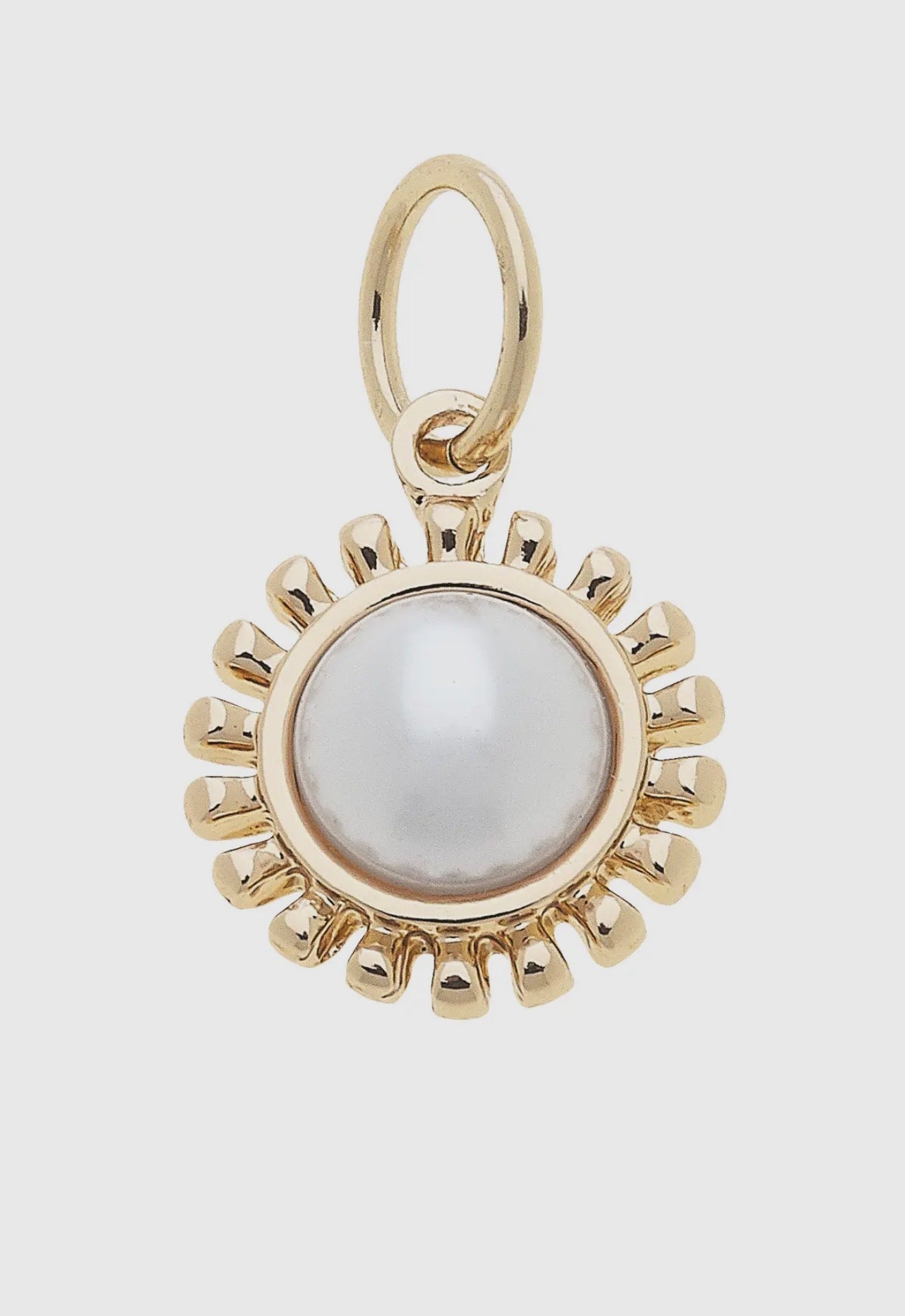 Pearl coin charm