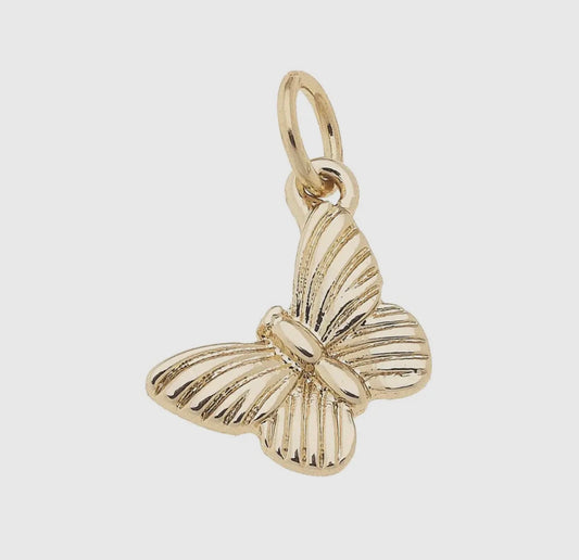 Leaning butterfly charm