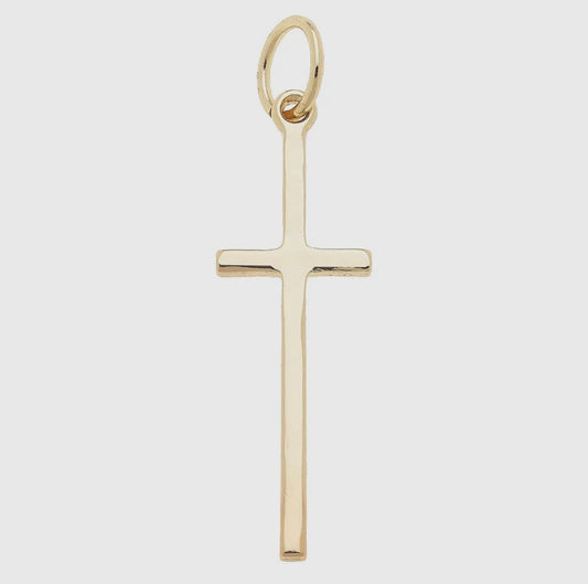 Shiny cross charm