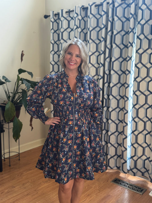 In Loom zippered floral dress